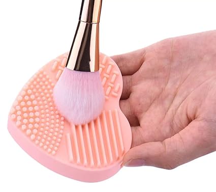 AY Silicone Brush Egg Cosmetic Makeup Brush Cleaner (Colour may Vary)