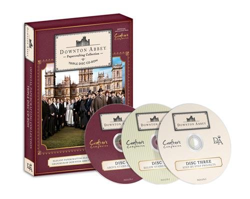 Die'sire Downton Abbey Papercrafting Collection-Triple CD ROM, 0, Burgundy, 19 x 14.3 x 1 cm
