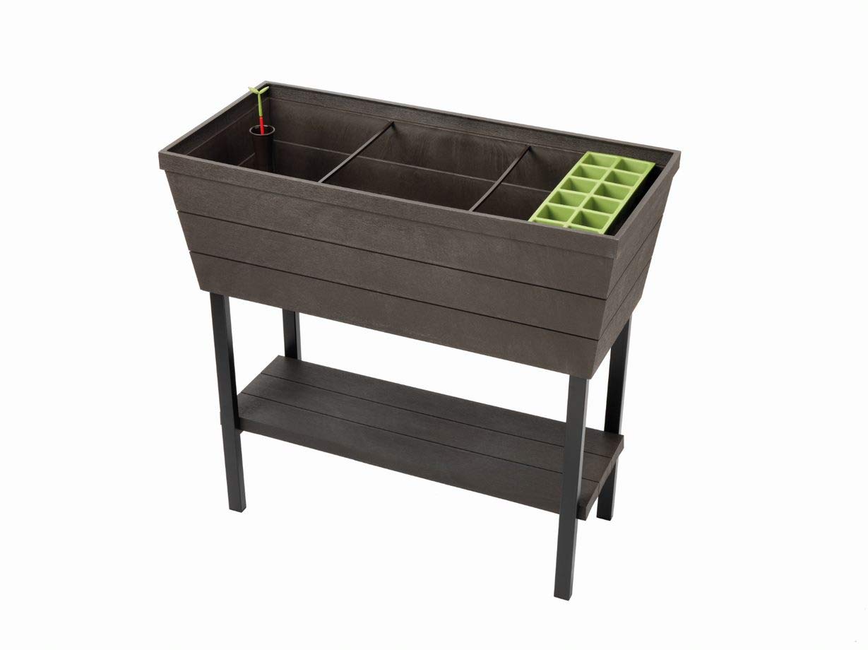 Keter Urban Bloomer - Maceta (48 L), Color marrón: Amazon.es: Jardín