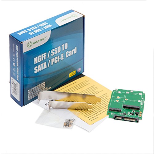M.2 B-Key SATA or Mini-SATA mSATA SSD to SATA III 2.5 Adapter, Convert mSATA or M.2 SATA SSD to a 2.5