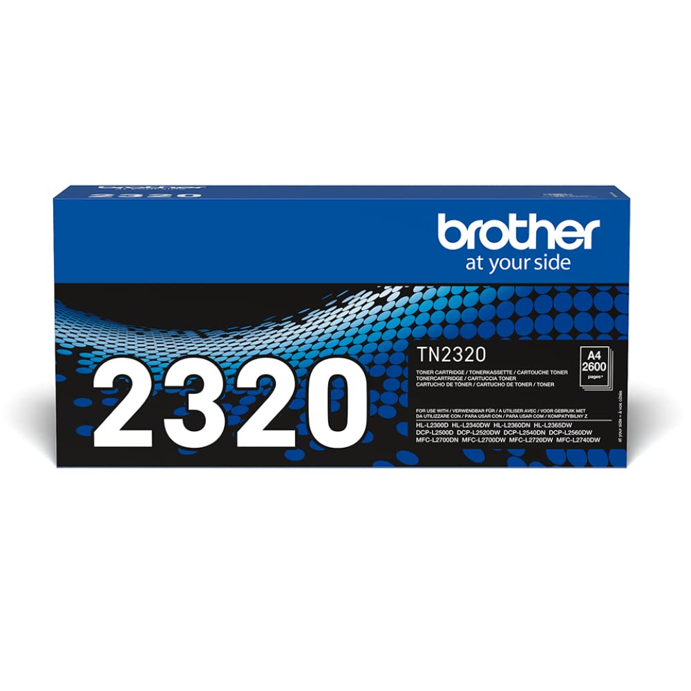 Brother TN-2320 Toner Cartridge, Black, Single Pack, High Yield, Includes 1 x Toner Cartridge, Genuine Supplies