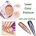 Exteren Sexy Chameleon Nail Mirror Powder Glitter Chrome Powder Art Decoration Nail Art Kit (A)