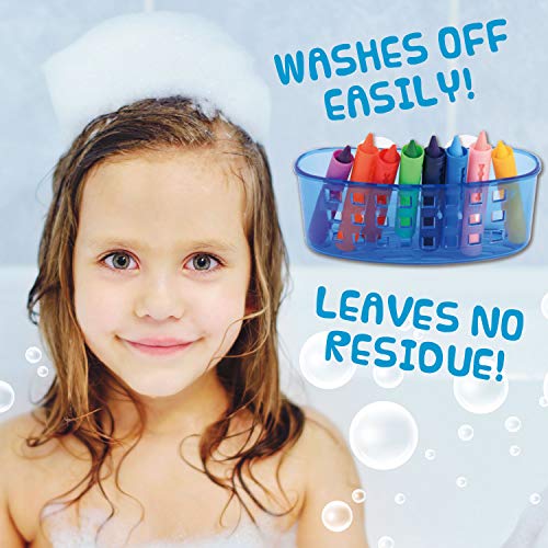 Set of 8 Washable Bathtub Crayons Draw & Write In Tub NonToxic
