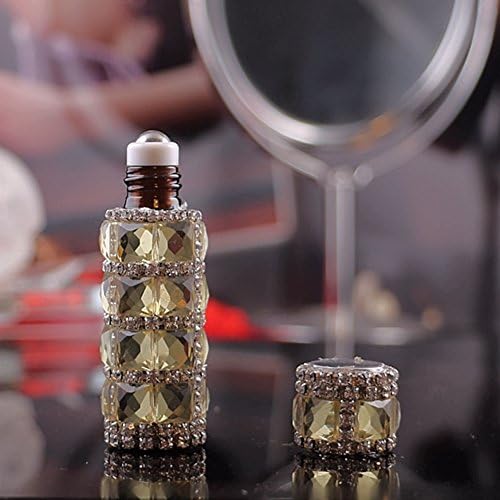 XSPLEPDLFF Portable mini refillable perfume bottle-Glass balls perfume atomizer,5Ml for woMen'S fragrances & Men'S colognes for travel parties business trip-K