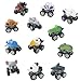 Liberty Imports 12 Pack Monster Truck Pull Back Cars, Large Animal Toy Pullback Racers Vehicles Party Favors Play Set for Kids, Boys, Toddlers