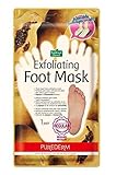 Purederm Exfoliating Foot Mask - Peels Away Calluses and Dead Skin in 2 Weeks! (2 Pack (2 Treatments))