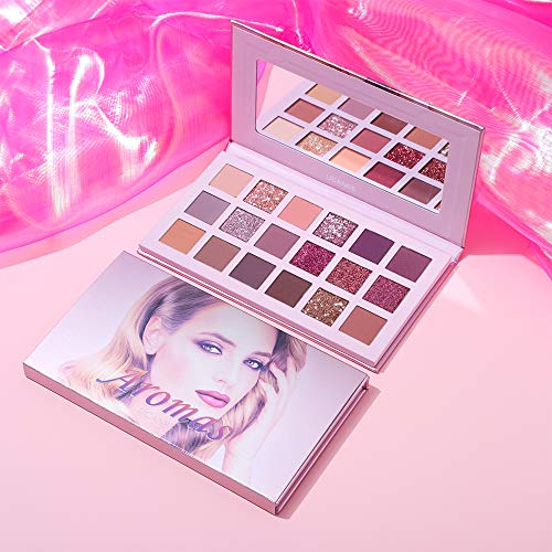 UCANBE 18 Colors Aromas New Nude Eyeshadow Palette Long Lasting Multi Reflective Shimmer Matte Glitter Pressed Pearls Eye Shadow Makeup Pallet
