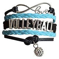 Infinity Collection Volleyball Bracelet- Volleyball Jewelry - Perfect Volleyball Gifts for Players