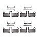 AHL 4pairs Bicycle Disc Brake Pads for Shimano XTR XT LX Hone Deore Saint SLX BRM975 BRM966 BRM965 BRM765 BRM775 BRM665 BRM601