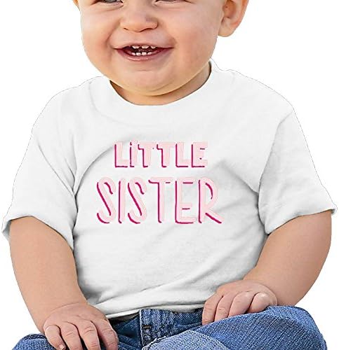 Mkoijw2122 Baby Little Sister Gift For Siblings New LIL Baby Blouse Toddler Boy Letter Printed Short Sleeve Tops Clothes Tee 18 Months White
