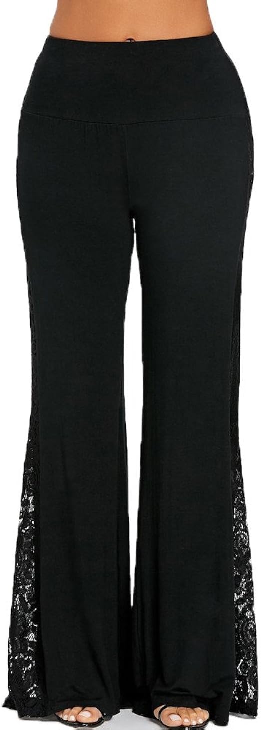 plus size lace palazzo pants