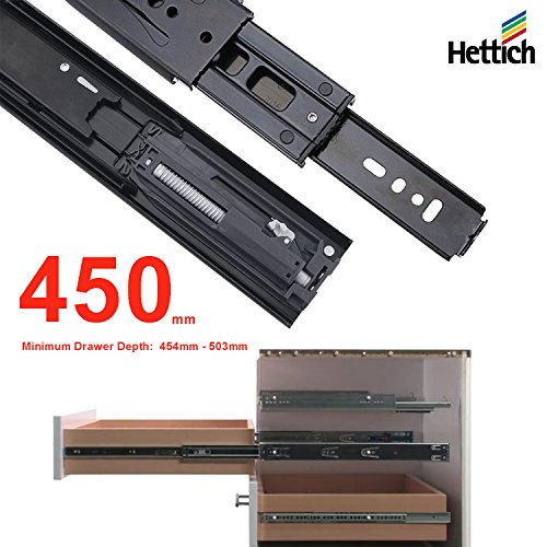 Hettich New Version Drawer Runner 450mm with Hydraulic Damping Self