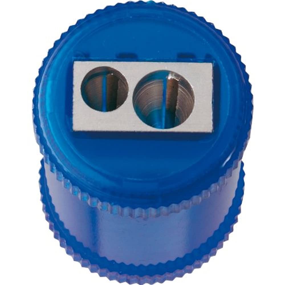 5 Star Pencil Sharpener Plastic Canister Maximum Pencil Diameter 8mm 2 Hole Coloured