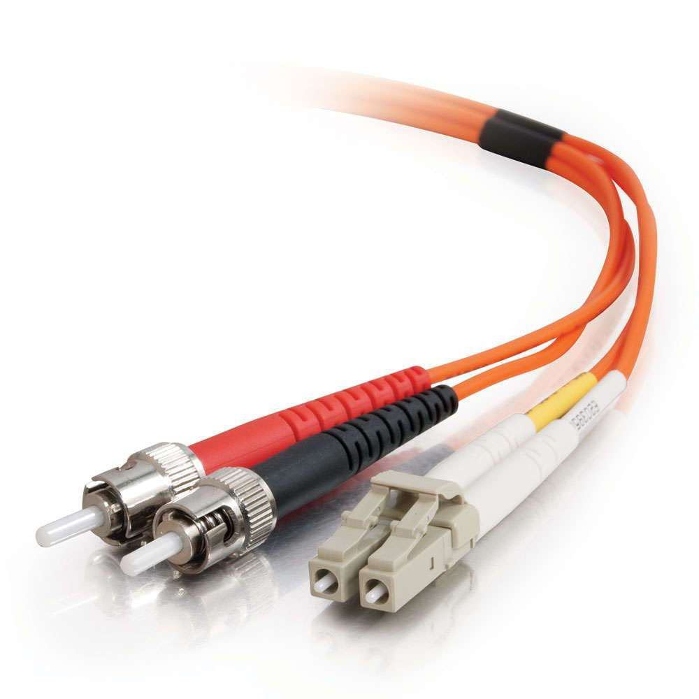 C2G 1m Fibre/Fiber Optic Cable for Fast Ethernet, Fiber Channel, ATM and Gibabit Patch Cable LSZH LC/ST Duplex Multimode Multimode 62.5/125 MM