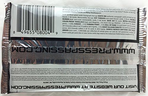 1 Pack Ignite NASCAR Trading Cards - 5 cards