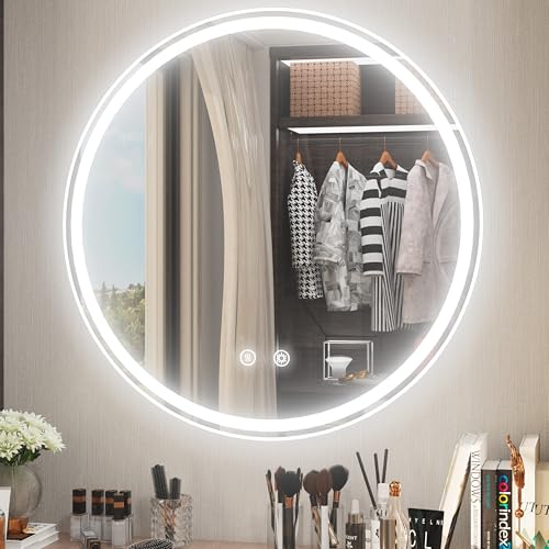 JSneijder Frameless Round Vanity Mirror