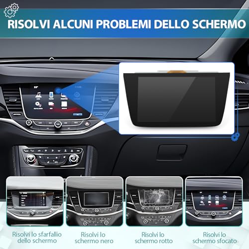 TGHongKy 8 Inch LQ080Y5DZ10 LCD Screen for Opel Vauxhall Navi 900 Touch Screen Glass LCD Display for Opel Astra K MK7 2015-2020 Touch Screen Glass with 4 XX Tools
