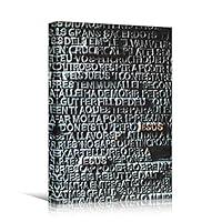 Canvas Wall Art Panel Quotes Bedroom Industrial Inspirational Modern Art Multicolor Neon Photography Quotes Urban - 12x18 inches