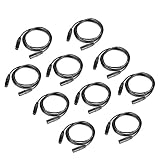 Neewer® 10-Pack 6.5 Foot / 2 Meters DMX Stage Light Cables Wires with 3-Pin Signal XLR Male to Female Connection for Moving Head Light Par Light Spotlight with XLR input & output