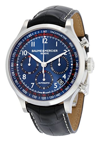 Baume and Mercier Blue Dial Chronograph Automatic Mens Watch MOA10065
