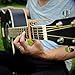 Finrezio 2 Pcs Classical Guitar Capos with 8 Pcs Guitar Picks for Acoustic Guitar (2 Pcs Wood Color)
