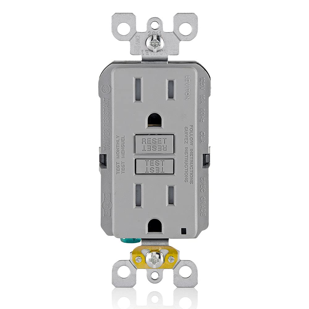 Leviton GFCI Outlet, 15 Amp, Self