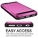 Vofolen Case for iPhone 6 Plus Case iPhone 6S Plus Case Wallet Impact Resistant Anti-Scratch Protective Shell Shockproof Rubber Bumper Cover Card Slot Holder Case for iPhone 6 Plus 6S Plus - Pink