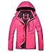 MAGCOMSEN Women's Waterproof Lightweight Hiking Jacket Hooded Running Windbreaker Raincoats