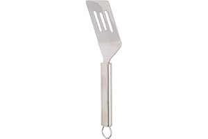 Norpro Stainless Steel Short Slotted Turner, 1-Pack, Silver