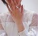 P.phoebus Yellow Gold White Pearl Vintage Crystal Rhinestone Swarovski Pendant Charms Rings Bracelet Set Sterling Silver Bangle For Women Girls (bracelet)