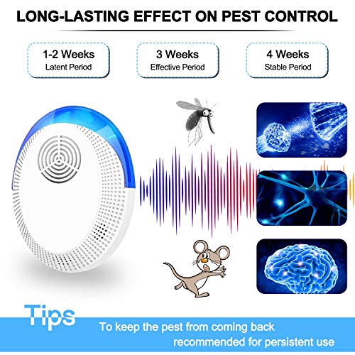 Ultrasonic Pest Repeller, 6 Packs, 2020 Upgraded, Indoor Electronic and