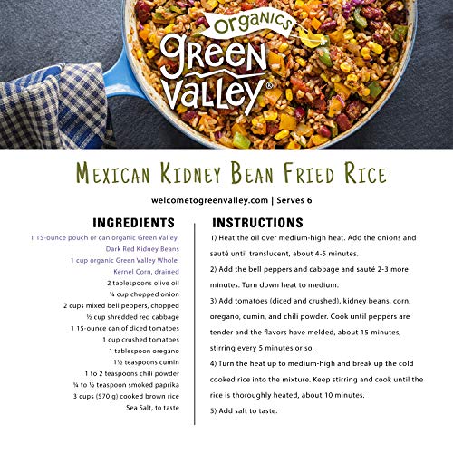 Green Valley Organics Dark Red Kidney Beans, 15.5 Ounce (Pack of 12) - Thumbnail 5