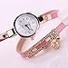 Women Watches Mosunx(TM) Fashion New Girl Watches Charm Wrap Around Leatheroid Quartz Wrist Watch Girlfriend Gift (Pink)