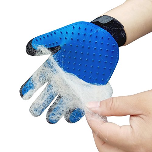 Dog Grooming Glove Brush Right Handed in 1 Pcs also for Cat Deshedding