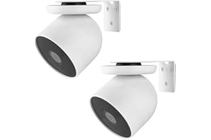UYODM 2Pack Adhesive Metal Wall Mount Bracket Compatible with Google Nest Cam Outdoor or Indoor, Battery - 2nd Generation, VHB Stick On,No Drilling Mounting Get The Best View,Two Ways Installation
