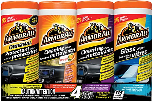 Armor All 4-Pack Wipe Multipack, Total 115 wipes