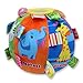 CHAFIN Multicolor Cartoon Animal Rattle Ball Toys Soft Plush with Sound Baby Educational Toys Hand Grasp Ball Toddler Toy for Age 6 Months to 3 Yrs