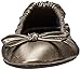 Sidekicks Small Silver Foldable Ballet Flat Shoes w/ Carrying Case