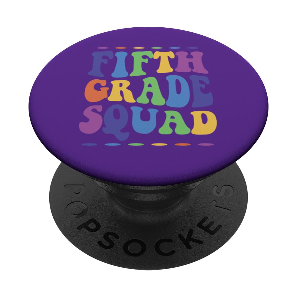 5th Grade Squad Fifth Teachers Students Crew Back To School PopSockets Swappable PopGrip
