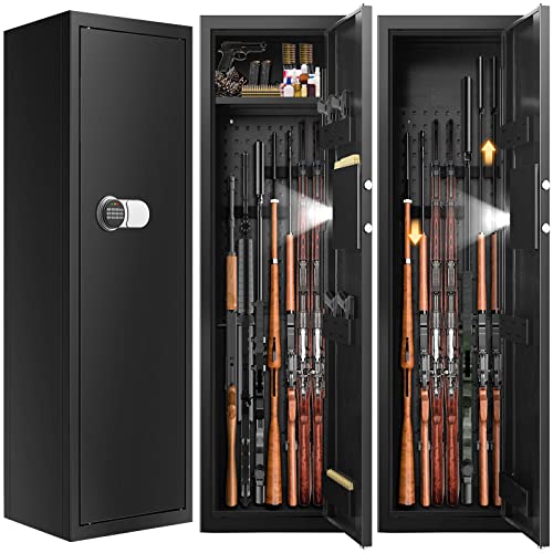 Sanfnz 50'' 68 Rifle Gun Safe Fire Resistant, Larger and Deeper Safes