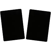 Bowitzki face painting practice board,2 pieces reusable colorful face paint practice board,painting makeup exercise template A4 size (Black)