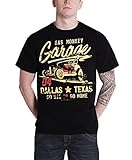 Gas Monkey Garage T Shirt Mens Go Big Or Go Home Kustom Official Mens Black
