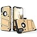 ZIZO Bolt Series for iPhone Xs Max case Military Grade Drop Tested with Tempered Glass Screen Protector, Holster, Kickstand Gold Black