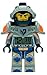 Lego Nexo Knights Clay Kids Minifigure Light up Alarm Clock | Blue/Gray | Plastic | 9.5 inches Tall | LCD Display | boy Girl | Official