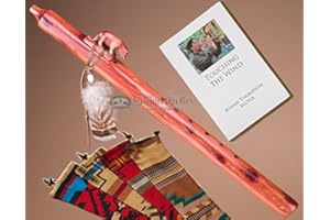 JONAH THOMPSON FLUTES Native American Cedar Flute Pack -Mt. Lion & Bag