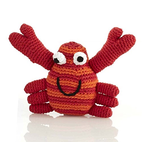 Pebble Fair Trade, Hand Made Rattle - Red Crab