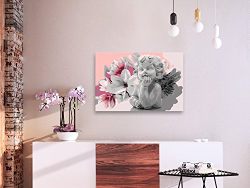 murando - Malen nach Zahlen Engel & Magnolien 60x40 cm Malset mit Holzrahmen auf Leinwand für Erwachsene Kinder Gemälde Handgemalt Kit DIY Geschenk Dekoration n-A-0540-d-a – Bild 3