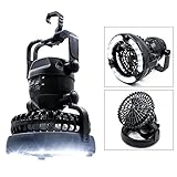 VEEAPE LED Camping Lantern, Portable Tent Light with Ceiling Fan for Emergency, Hurricane, Power Outage, One of the Best Camping Gear