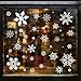 Hidreams 152 PCS Snowflake Window Clings Christmas Window Stickers Decorations, Xmas Window Decals