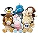HollyHOME Hand Puppets Dinosaur Plush Hand Puppets Zoo Animal Puppets Hand Animal Toys 14 Inches Blue